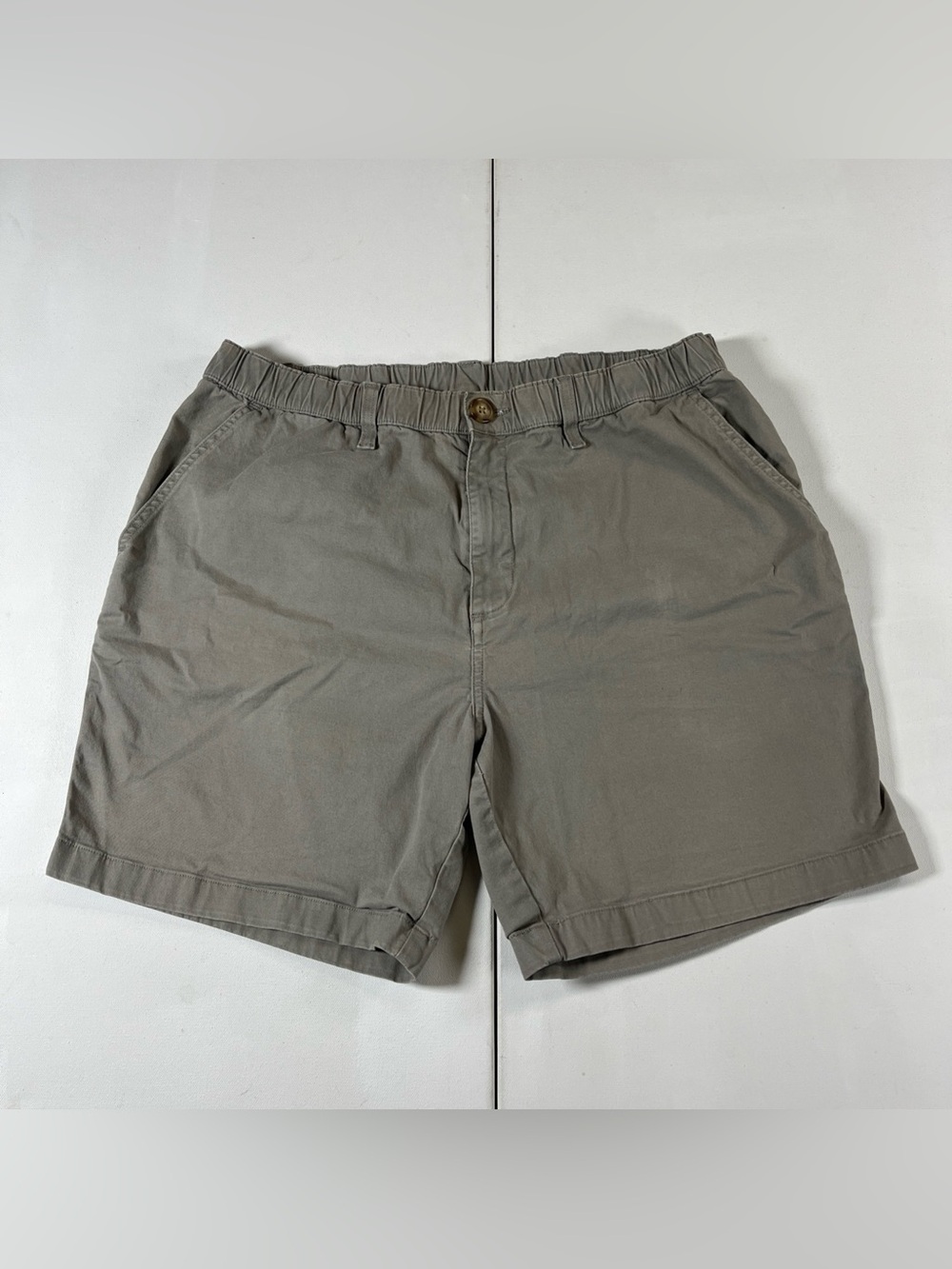 Chubbies Originals Chino Shorts Tan 7” Elastic Waist Stretch Khaki Men’s XL
